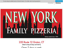 Tablet Screenshot of nyfamilypizza.com